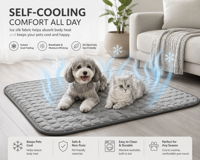 Dog Wares CryoPaw™ XL Cooling Mat.  Extra Large Dog Cooling Mat - Durable Summer Pet Bed for Dogs and Cats, Ideal for Comfort and Relaxation