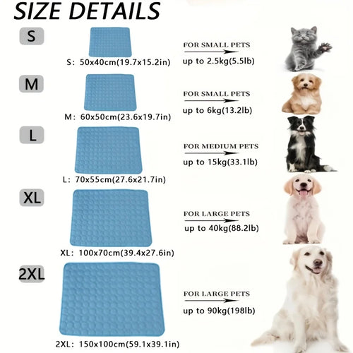 Dog Wares CryoPaw™ XL Cooling Mat.  Extra Large Dog Cooling Mat - Durable Summer Pet Bed for Dogs and Cats, Ideal for Comfort and Relaxation