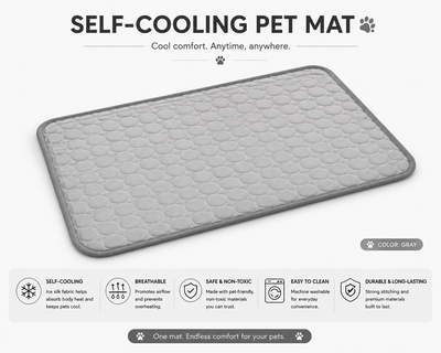 Dog Wares CryoPaw™ XL Cooling Mat.  Extra Large Dog Cooling Mat - Durable Summer Pet Bed for Dogs and Cats, Ideal for Comfort and Relaxation