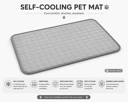 Dog Wares CryoPaw™ XL Cooling Mat.  Extra Large Dog Cooling Mat - Durable Summer Pet Bed for Dogs and Cats, Ideal for Comfort and Relaxation
